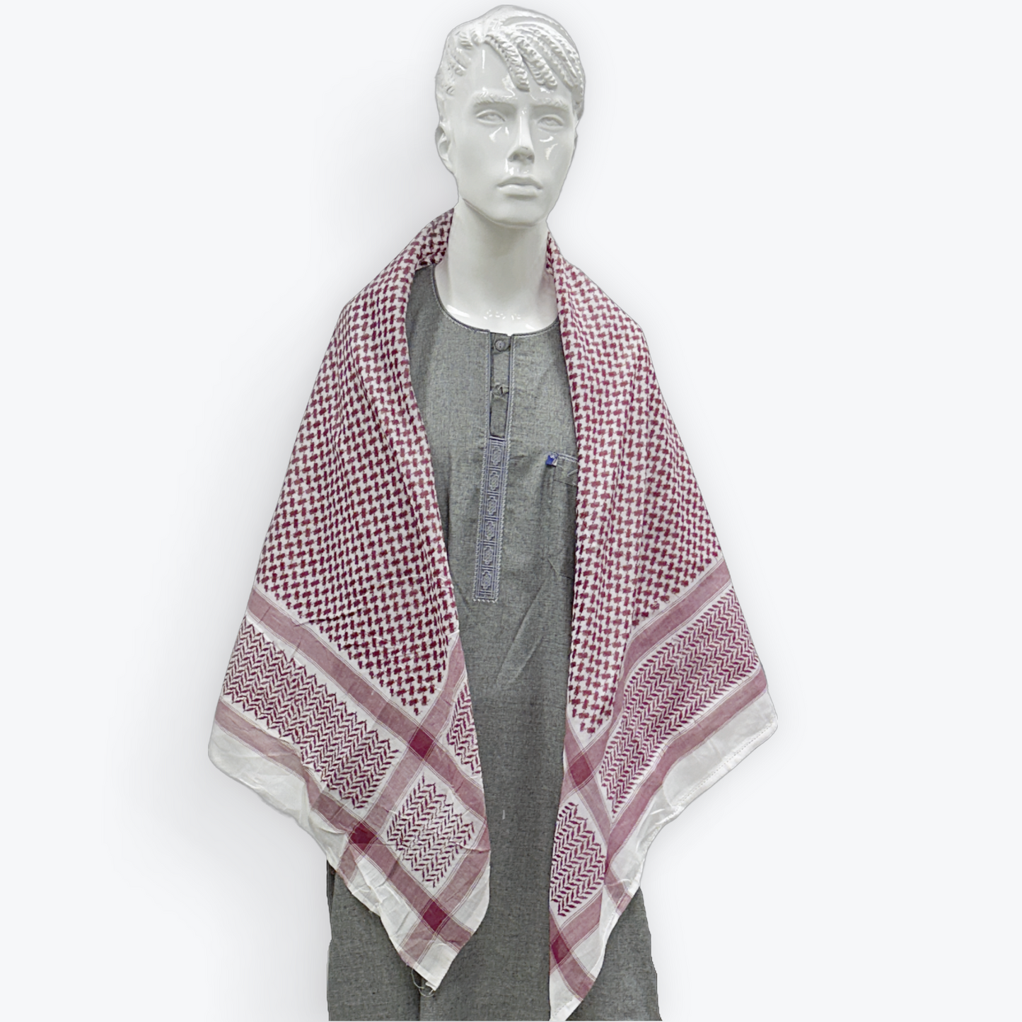 White and Red kaffiyeh