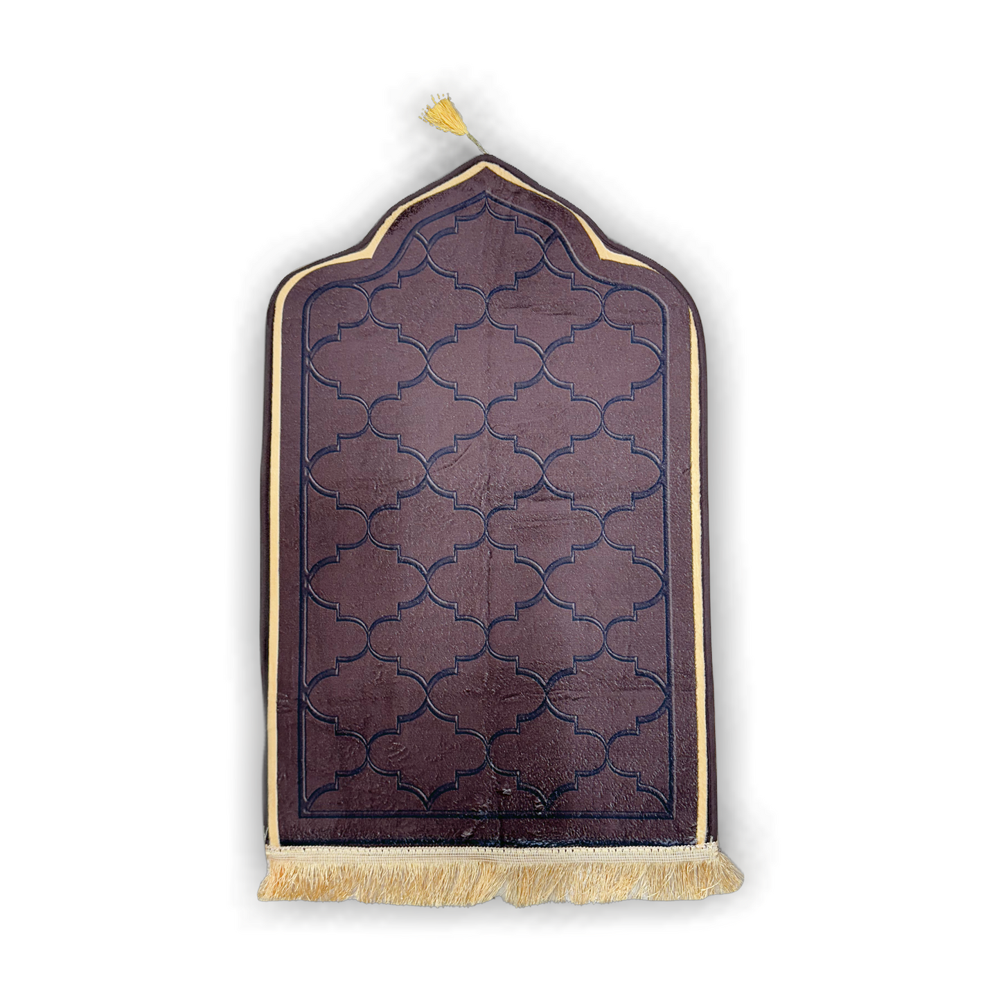 Thick prayer mat with tassels
